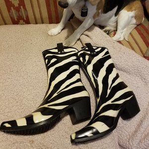 rubber cowboy rain boots